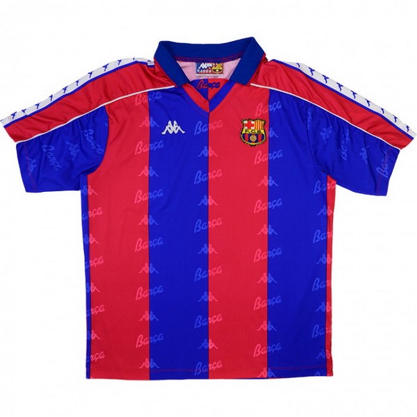 Camiseta Barcelona Primera Equipo Retro 1992 1995 Azul Rojo